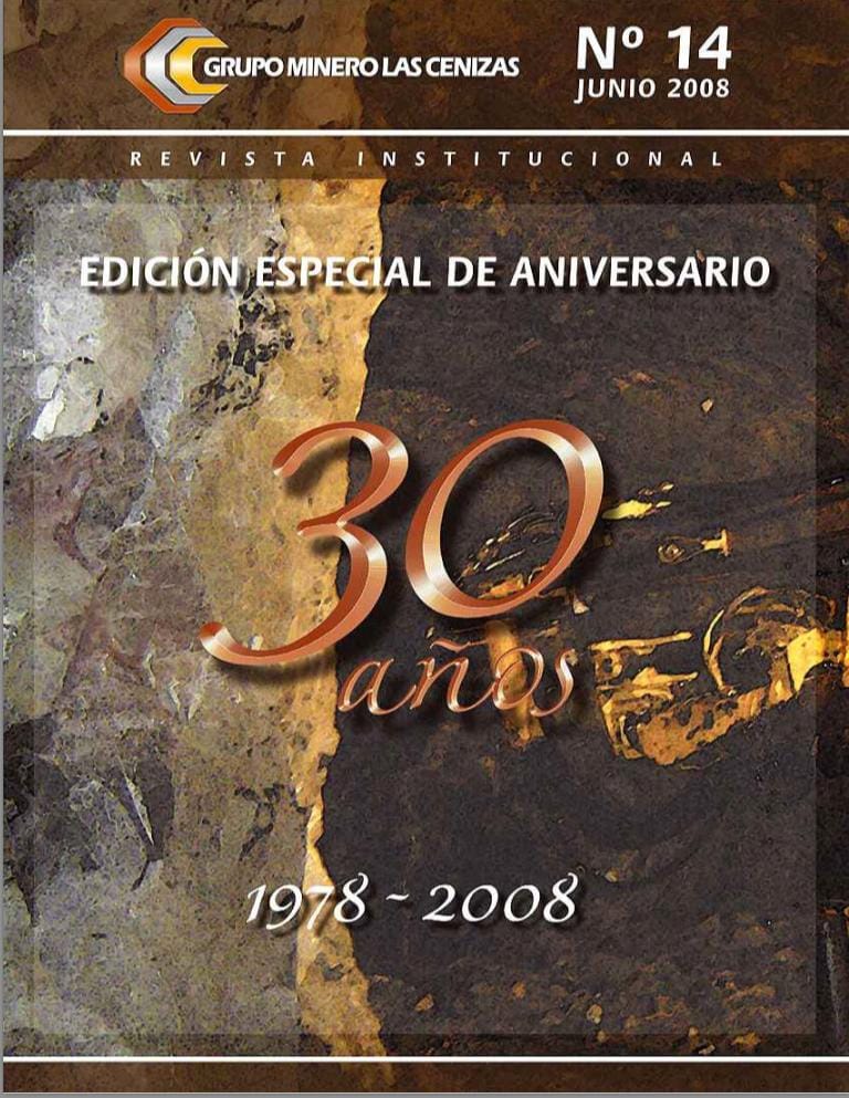 Portada revista aniversario 30 años Grupo Minero