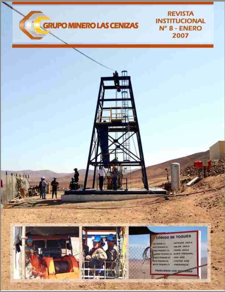 Torre minera en faena del desierto