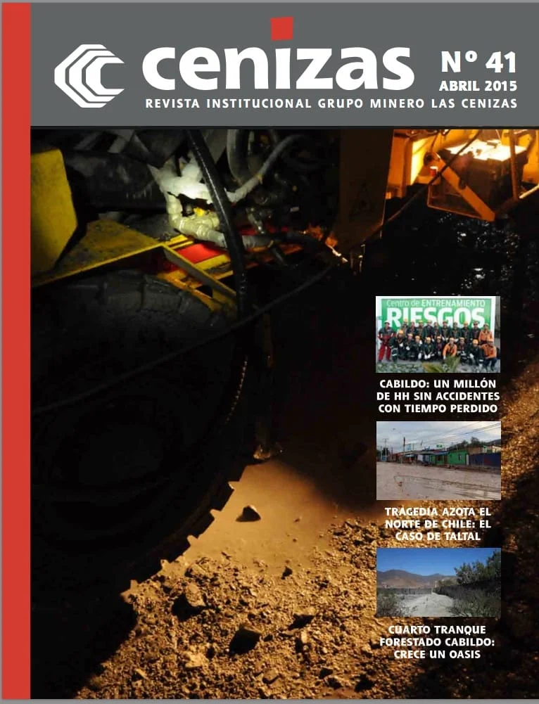Portada revista Cenizas minería subterránea