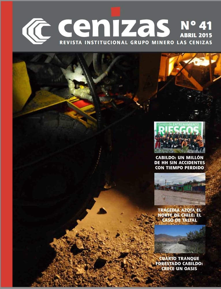 Portada revista Cenizas minería subterránea